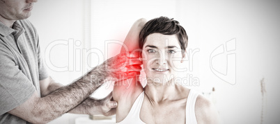 Composite image of highlighted pain