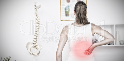 Composite image of highlighted pain