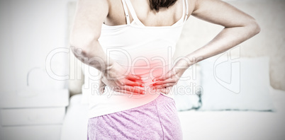 Composite image of highlighted pain