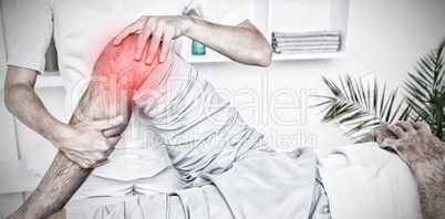 Composite image of highlighted pain