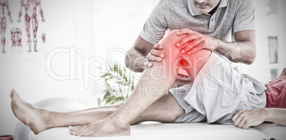 Composite image of highlighted pain