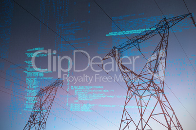 Composite image of blue codes Composite image of blue codes