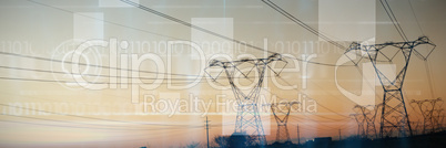 Composite image of blue technology design with binary code Composite image of blue technology design with binary code