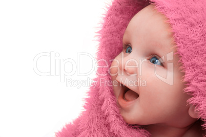 Baby In Pink Blanket