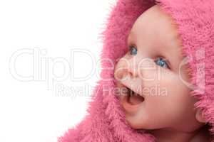 Baby In Pink Blanket
