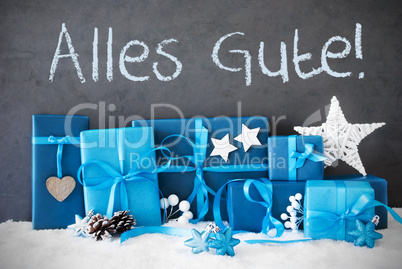 Christmas Gifts, Snow, Alles Gute Means Best Wishes