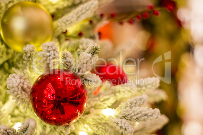 Christmas decoration on abstract background