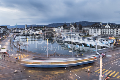 Zurich in the morning after shower