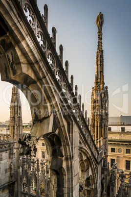 Gothic Structure of Duomo Di Milano, Italy
