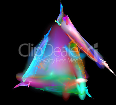 image of one Digital Fractal on Black Color image of one Digital Fractal on Black Color