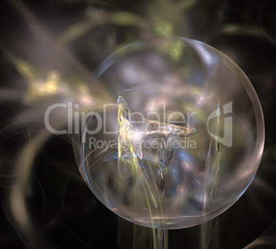 image of one Digital Fractal on Black Color image of one Digital Fractal on Black Color