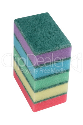 many foam rubber  sponge