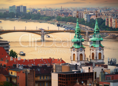 Margaret bridge in Budapest