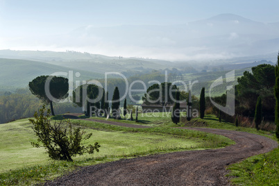 General view of Val d Orcia Tuscany