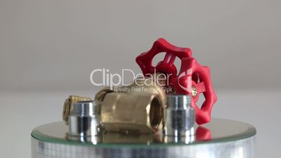 Red Valve. Water Tap