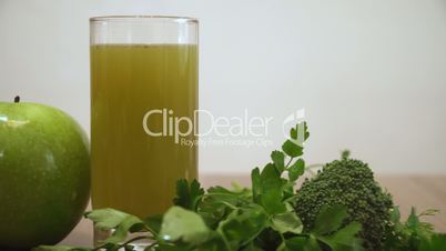 Green Vegetables Juice. Healthy Diet Detox Juice