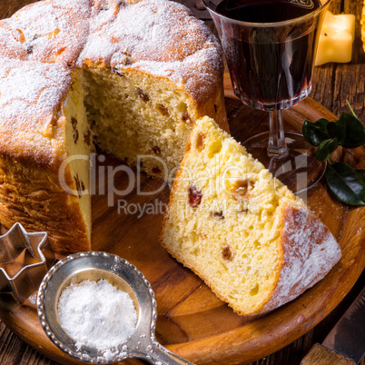 a delicious genuine Italian mum Christmas panettone