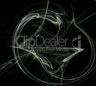 image of one Digital Fractal on Black Color image of one Digital Fractal on Black Color