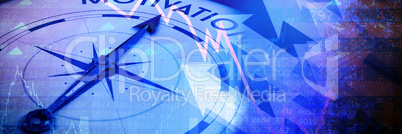 Composite image of compass pointing to motivation Composite image of compass pointing to motivation