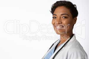 Smiling female doctor