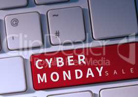 Cyber Monday Sale on keyboard
