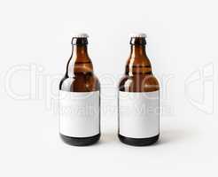 Two beer bottles