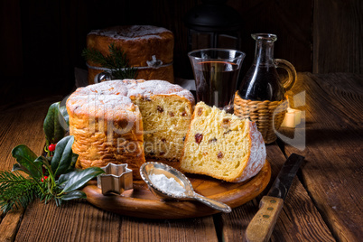 a delicious genuine Italian mum Christmas panettone