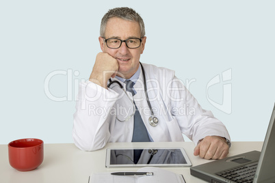 Doctor at the desk