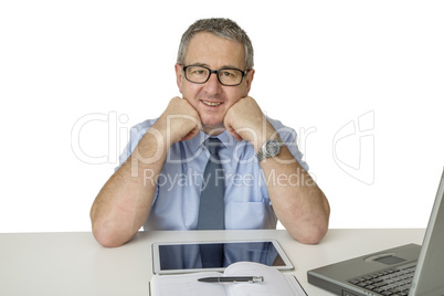 Businessman at the desk