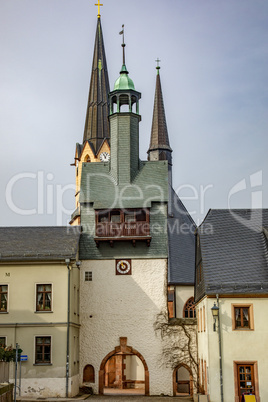 Burgstädt with Seigenthurm and church