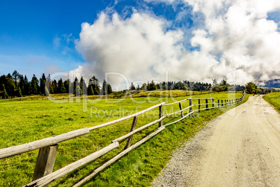 Hiking landscape in South Tyrol