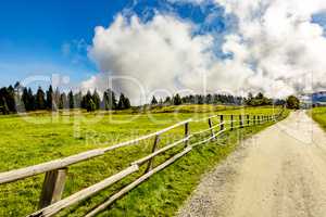 Hiking landscape in South Tyrol