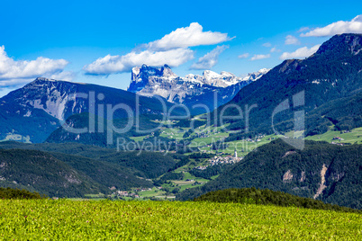 Landscape around Ritten in South Tyrol