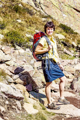 Hiking at Astjoch in South Tyrol