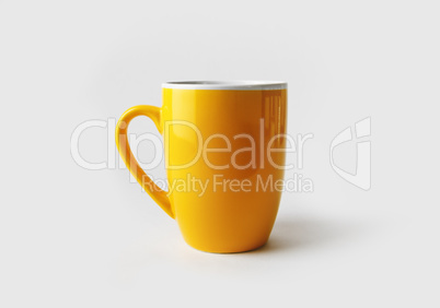 Yellow tea cup