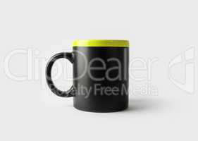 Blank black mug