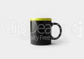 Blank black cup
