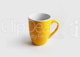 Blank yellow mug