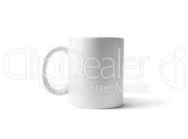 White ceramic cup