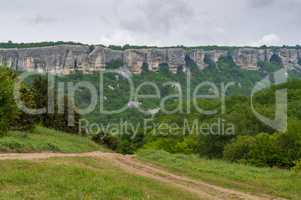 views of the mountains and forests of the Crimea in the spring