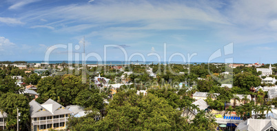 Aerial view of the Old Town part of Key West, Florida