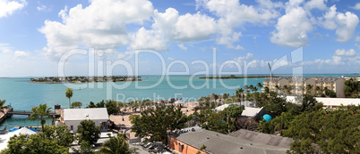 Aerial view of the Old Town part of Key West, Florida