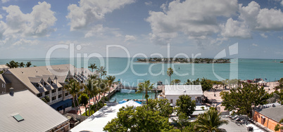 Aerial view of the Old Town part of Key West, Florida