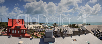 Aerial view of the Old Town part of Key West, Florida