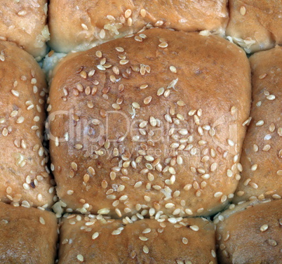 many Bun with sesame