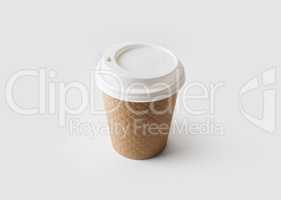 Kraft coffee cup