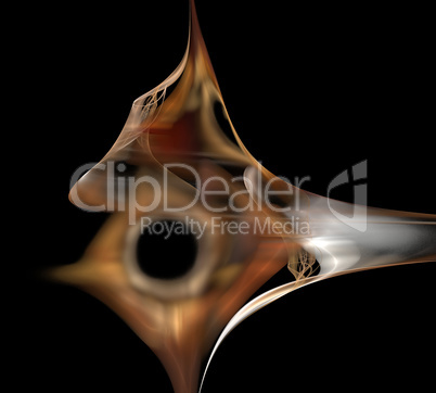image of one Digital Fractal on Black Color image of one Digital Fractal on Black Color