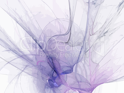 image of one Digital Fractal on Black Color