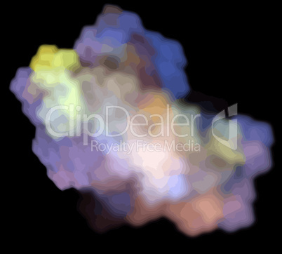 image of one Digital Fractal on Black Color image of one Digital Fractal on Black Color