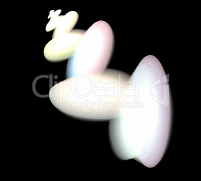 image of one Digital Fractal on Black Color image of one Digital Fractal on Black Color